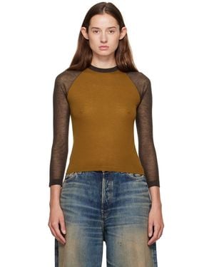 Acne Studios Semi-Sheer T-Shirt - Black