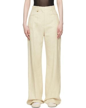 Jacquemus La Casaコレクション Le Pantalon Sauge トラウザーズ - ナチュラル