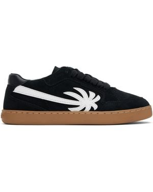 Palm Angels ブラック New Palm 1 スエード スニーカー