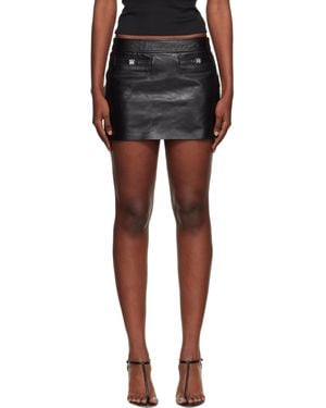 AMIRI タイトデニムレザーミニスカート AMIRI タイトデニムレザーミニ