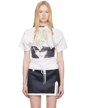 ALL-IN Off- Twisted Foulard T-Shirt - Black