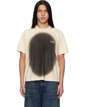 MM6 by Maison Margiela Off- Spray Print T-Shirt - Black