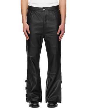DEADWOOD Knight Leather Trousers - Black