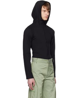 【関税込み】AARON ESH ブラック セルフタイ フーディ AARON ESH Activewear for Men | Online Sale up to 70% off | Lyst
