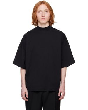 Jil Sander Mock Neck T-Shirt - Black