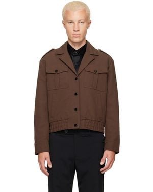 Ernest W. Baker Ssense Exclusive Military Bomber Jacket - Brown