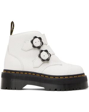 Dr. Martens Devon Flower Platform Boots - Black