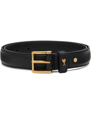 Ami Paris Paris Paris 25Mm Belt - Black