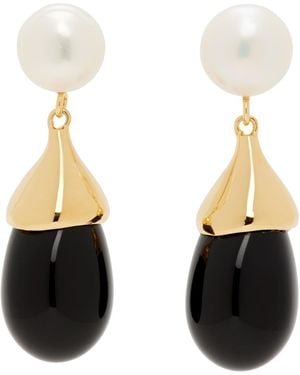 Sophie Buhai ゴールド Audrey ピアス - ブラック