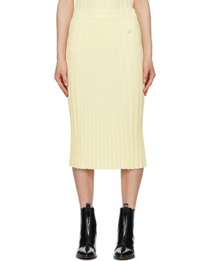 Maison Kitsuné Baby Fox Midi Skirt - Natural