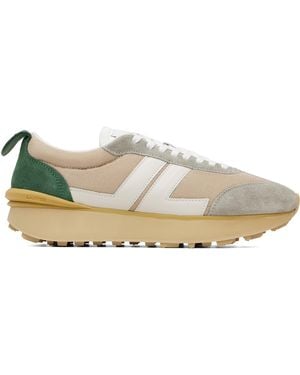 Lanvin Baskets Bumpr Beiges En Filet - Blanc