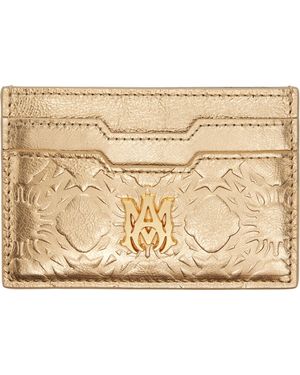 Amiri Ma Quad Foil Card Holder - Metallic