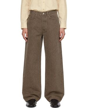Ssstein Loose Colour Jeans - Brown