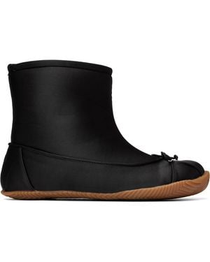 Abra Satin Baby Boots - Black