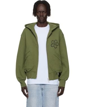 KENZO Paris Futura 2000 Edition Boxy Full-Zip Hoodie - Green