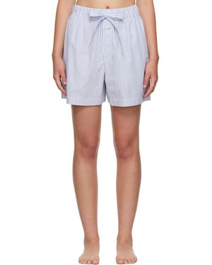 Tekla Poplin Pyjama Shorts - White
