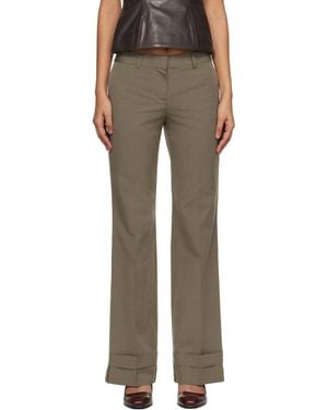 Our Legacy Khaki Hip Trousers - Black