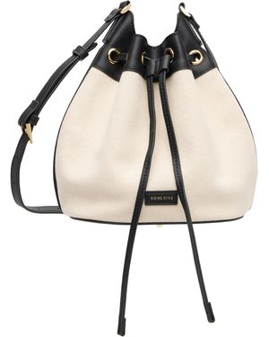 Anine Bing Off- Mini Alana Bucket Bag - White