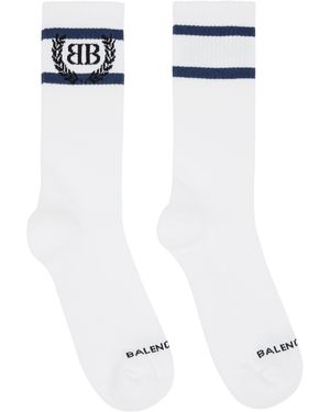 Balenciaga Laurel Classic Socks - White