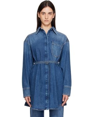 Sportmax Eridani Denim Jacket - Blue