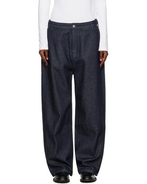 LE17SEPTEMBRE Side Seam Wide Jeans - Black