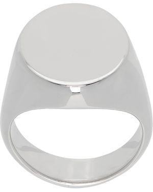 Maison Margiela Chevaliere Signet Ring - Metallic