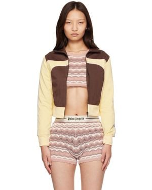 Palm Angels Colorblock Track Jacket - Brown