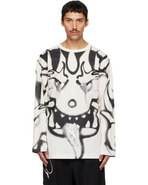 Y-3 Off- Chito Edition Graphic Long Sleeve T-Shirt - White