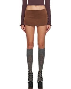 GUIZIO Zip Miniskirt - Black