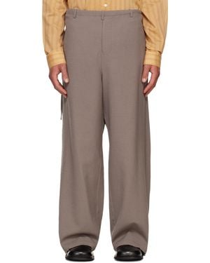 SOSHIOTSUKI Wide Judo Pants - Brown