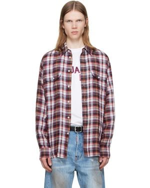 DSquared² Canadian Vintage Linen Shirt - Red