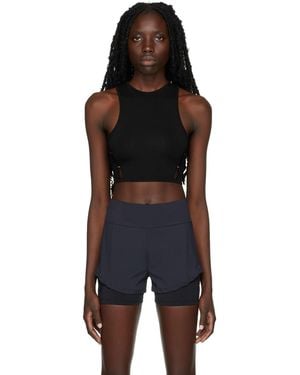 Rui Ssense Exclusive Cut-Out Cropped Tank - Black