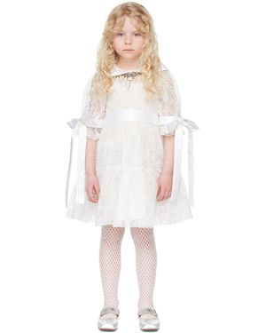 Chopova Lowena キッズ｜Ssense限定 ホワイト Flower Girl ワンピース