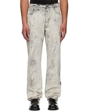 ALEXANDER DIGENOVA Straight Leg Jeans - White