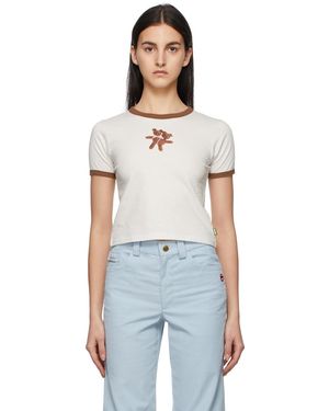 Marc Jacobs Off-white Heaven By Crochet Teddy Baby T-shirt