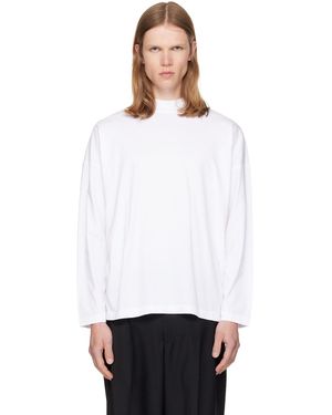 Jil Sander Cotton Mock-Neck T-Shirt - White