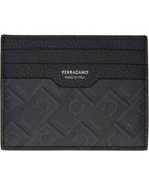 Ferragamo ブラック クレジットカードケース