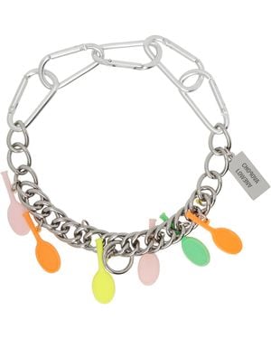 Chopova Lowena Ssense Exclusive Tennis Charm Necklace - Metallic