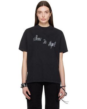 Our Legacy Black 'snow In April' T-shirt