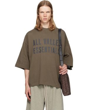 Fear Of God Khaki Merch T-Shirt - Brown