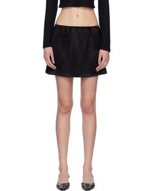 Leset Barb Miniskirt - Black