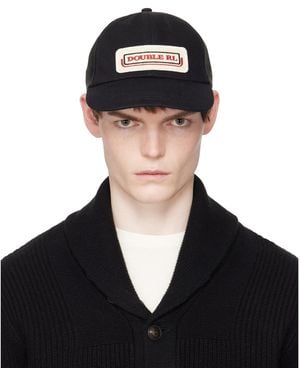 RRL Logo-Patch Denim Trucker Cap - Black