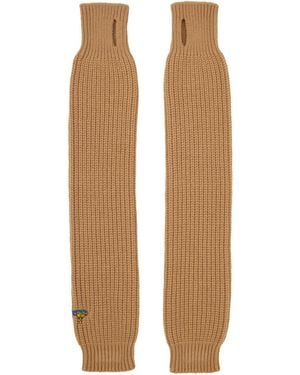 Vivienne Westwood Manches brun clair en tricot côtelé - Multicolore