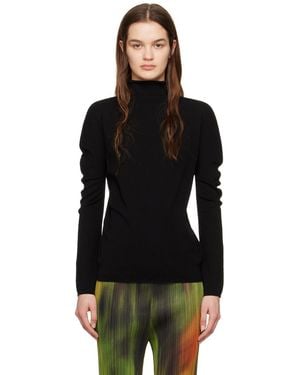 Pleats Please Issey Miyake Black A-poc Turtleneck
