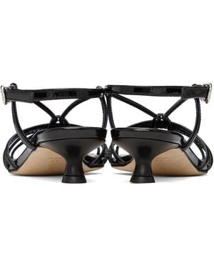 【関税込み】Aeyde ブラック Amanda ヒールサンダル Aeyde | AMANDA Black Block Heel Sandal