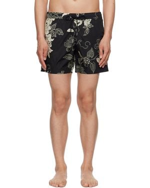 Moncler Floral Print Swim Shorts - Black