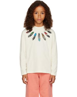 Marcelo Burlon キッズ｜オフホワイト Collar Feathers Tシャツ
