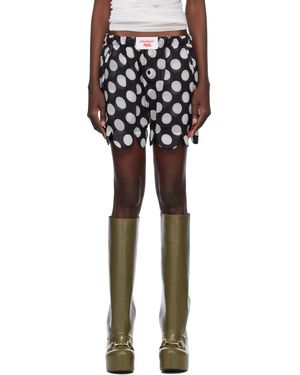 Charles Jeffrey ブラック＆ホワイト スカラップ ボクサーショーツ