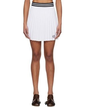 Bode Court Miniskirt - White