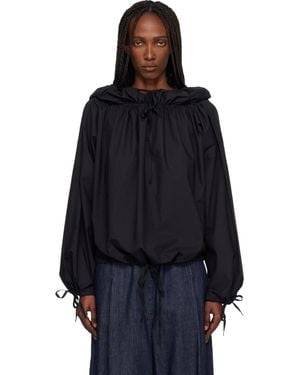 Baserange Point Hooded Blouse - Blue